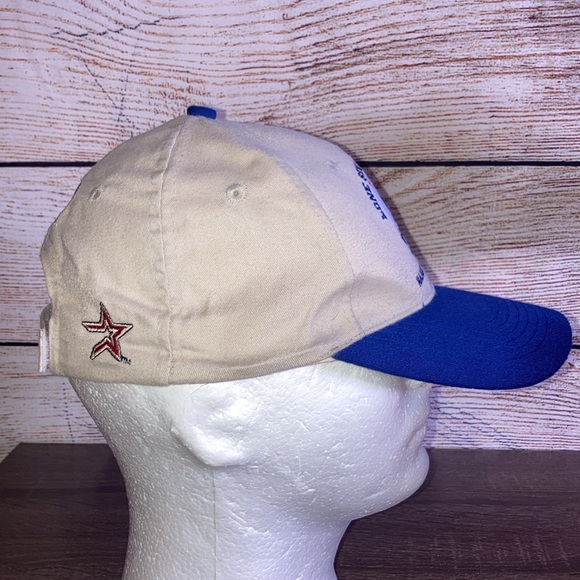 EUC Vintage 90's Lone Star Series Rangers Vs Astros Strapback Hat by BD&A - Picture 3 of 8